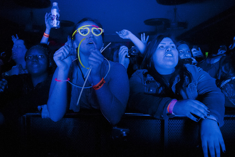 Fans cheer during The Wanted\'s performance in the Egyptian Room at Old National Centre, Thursday, May 15, 2014.