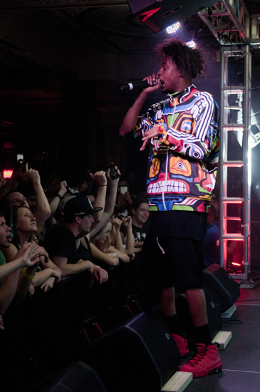 Danny Brown performs at Deluxe in Old National Centre, Tuesday, May 14, 2013.