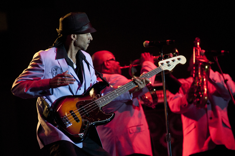 Con Funk Shun performs during the Circle City Classic Cabaret at the Indiana Convention Center, Friday, Oct. 3, 2014.