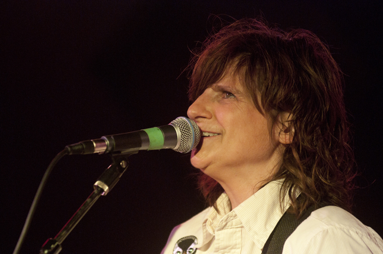 Amy Ray, a member of folk duo The Indigo Girls, performs at Radio Radio in Fountain Square, Friday, May 2, 2014.