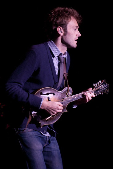 Chris Thile of Nickel Creek plays the mandolin at Old National Centre, Wednesday, May 7, 2014.