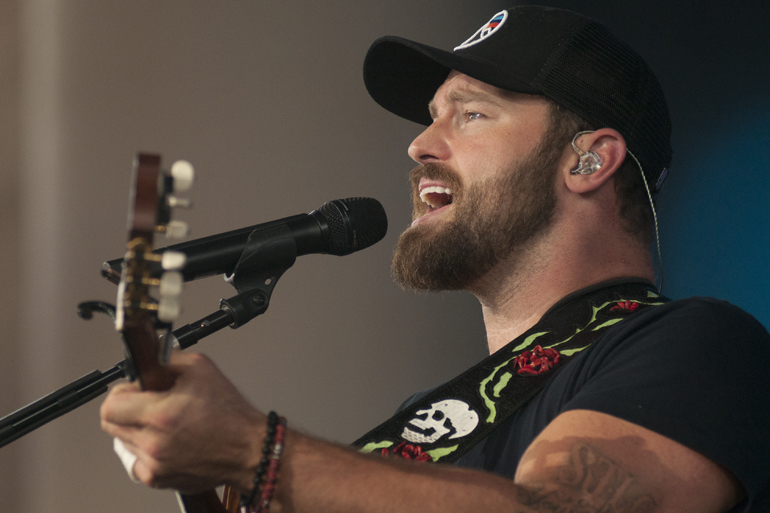 Zac Brown Band lead vocalist and guitarist Zac Brown performs at Klipsch Music Center, Sunday, July 13, 2014.